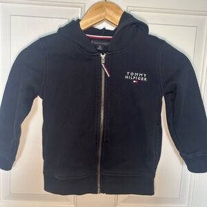 Tommy Hilfiger Kids Black Zip-Up Hoodie